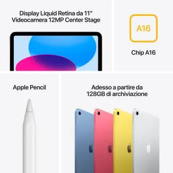 APPLE IPAD 11TH GENERAZIONE 128GB WIFI BLUE IT